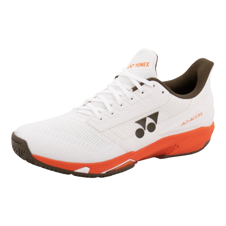 Yonex Tennis Shoes Power Cushion AD-ACCEL Allcourt/Lightweight 2025 White/Orange Men's